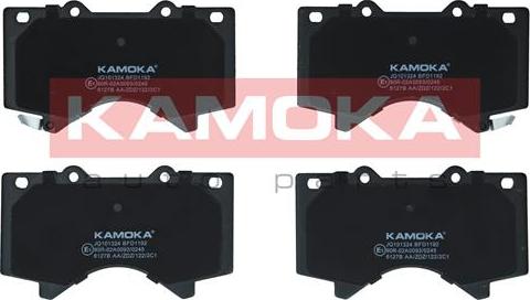 Kamoka JQ101324 - Комплект спирачно феродо, дискови спирачки vvparts.bg