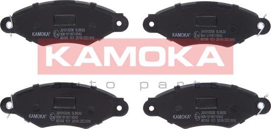 Kamoka JQ1013206 - Комплект спирачно феродо, дискови спирачки vvparts.bg