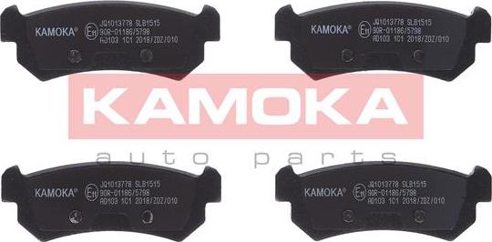 Kamoka JQ1013778 - Комплект спирачно феродо, дискови спирачки vvparts.bg