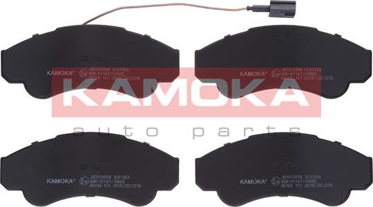 Kamoka JQ1012958 - Комплект спирачно феродо, дискови спирачки vvparts.bg