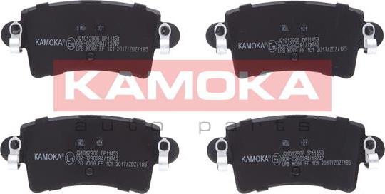 Kamoka JQ1012906 - Комплект спирачно феродо, дискови спирачки vvparts.bg