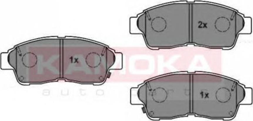 Kamoka JQ1012916 - Комплект спирачно феродо, дискови спирачки vvparts.bg