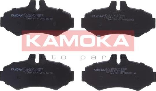 Kamoka JQ1012612 - Комплект спирачно феродо, дискови спирачки vvparts.bg