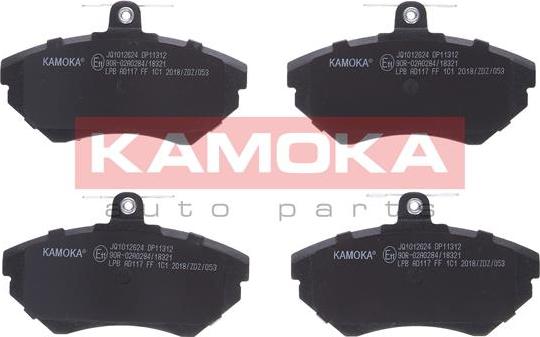 Kamoka JQ1012624 - Комплект спирачно феродо, дискови спирачки vvparts.bg