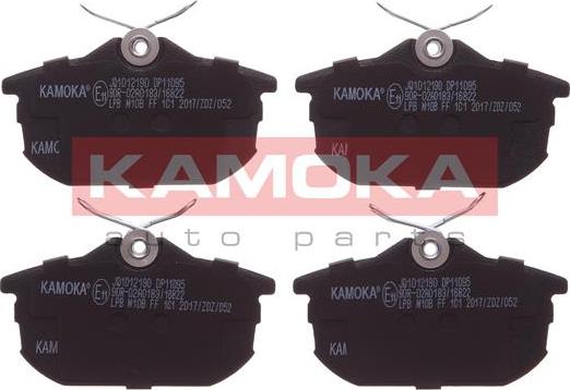 Kamoka JQ1012190 - Комплект спирачно феродо, дискови спирачки vvparts.bg