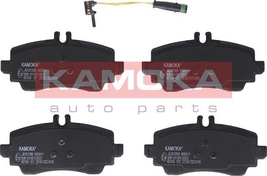 Kamoka JQ101289 - Комплект спирачно феродо, дискови спирачки vvparts.bg