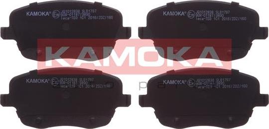 Kamoka JQ1012838 - Комплект спирачно феродо, дискови спирачки vvparts.bg