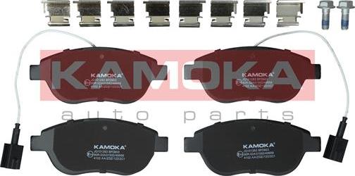 Kamoka JQ101283 - Комплект спирачно феродо, дискови спирачки vvparts.bg