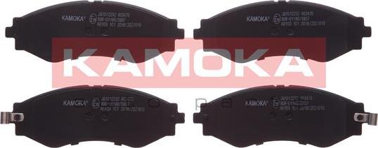 Kamoka JQ1012232 - Комплект спирачно феродо, дискови спирачки vvparts.bg