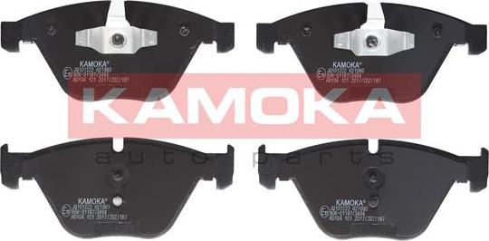 Kamoka JQ101222 - Комплект спирачно феродо, дискови спирачки vvparts.bg