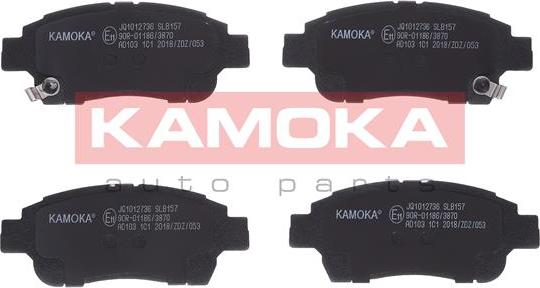 Kamoka JQ1012736 - Комплект спирачно феродо, дискови спирачки vvparts.bg