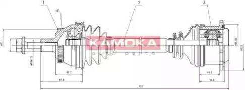 Kamoka VW1138921A - Полуоска vvparts.bg