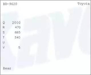 Kavo Parts BD-9620 - Спирачен барабан vvparts.bg