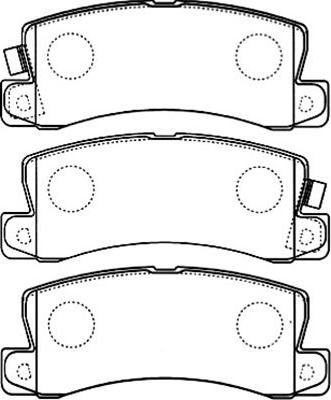 Kavo Parts BP-9094 - Комплект спирачно феродо, дискови спирачки vvparts.bg