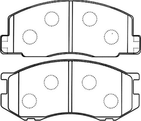 Kavo Parts BP-9098 - Комплект спирачно феродо, дискови спирачки vvparts.bg