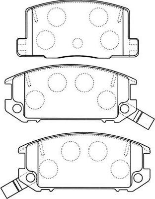 Kavo Parts BP-9093 - Комплект спирачно феродо, дискови спирачки vvparts.bg