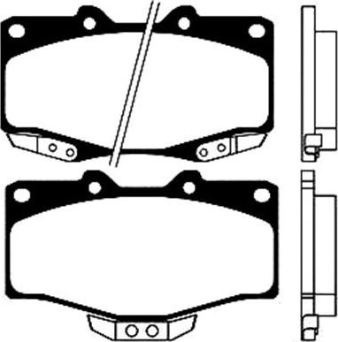 Kavo Parts BP-9045 - Комплект спирачно феродо, дискови спирачки vvparts.bg