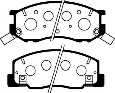 Kavo Parts BP-9041 - Комплект спирачно феродо, дискови спирачки vvparts.bg