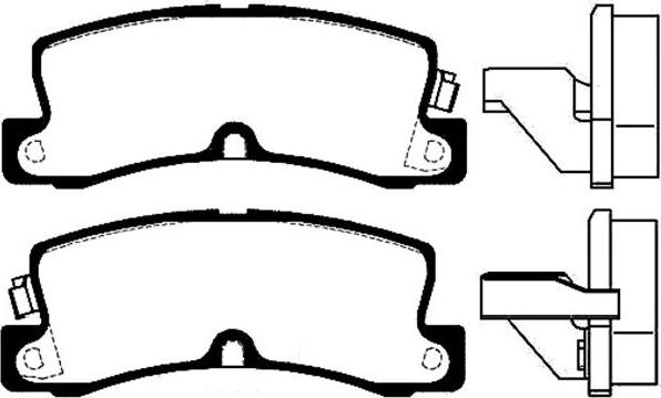 Kavo Parts BP-9050 - Комплект спирачно феродо, дискови спирачки vvparts.bg