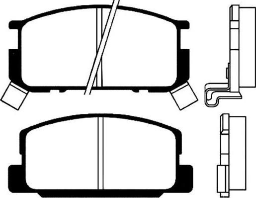 Kavo Parts BP-9009 - Комплект спирачно феродо, дискови спирачки vvparts.bg