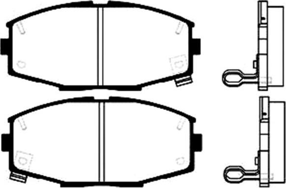 Dynamatrix DBP476 - Комплект спирачно феродо, дискови спирачки vvparts.bg