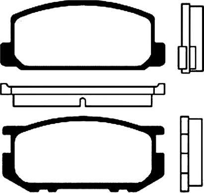 BENDIX 572219J - Комплект спирачно феродо, дискови спирачки vvparts.bg