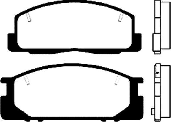 Delphi LUP941 - Комплект спирачно феродо, дискови спирачки vvparts.bg