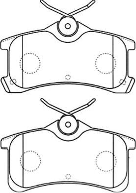 Kavo Parts BP-9081 - Комплект спирачно феродо, дискови спирачки vvparts.bg