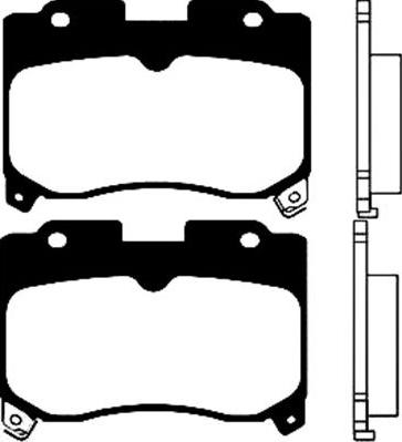 Jurid 572384 - Комплект спирачно феродо, дискови спирачки vvparts.bg