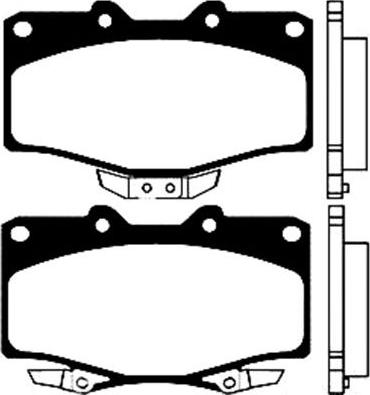 Kavo Parts BP-9036 - Комплект спирачно феродо, дискови спирачки vvparts.bg