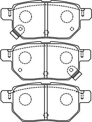 Kavo Parts BP-9148 - Комплект спирачно феродо, дискови спирачки vvparts.bg