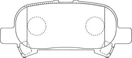 Kavo Parts BP-9155 - Комплект спирачно феродо, дискови спирачки vvparts.bg