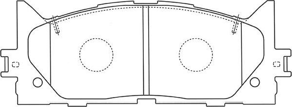 Kavo Parts BP-9105 - Комплект спирачно феродо, дискови спирачки vvparts.bg