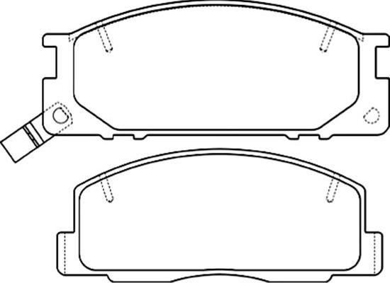 Kavo Parts BP-9101 - Комплект спирачно феродо, дискови спирачки vvparts.bg