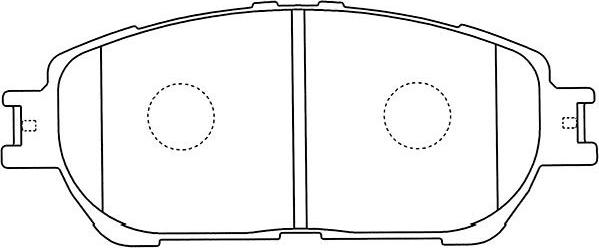 Kavo Parts BP-9108 - Комплект спирачно феродо, дискови спирачки vvparts.bg