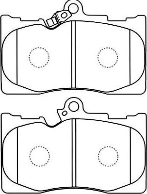 Kavo Parts BP-9102 - Комплект спирачно феродо, дискови спирачки vvparts.bg