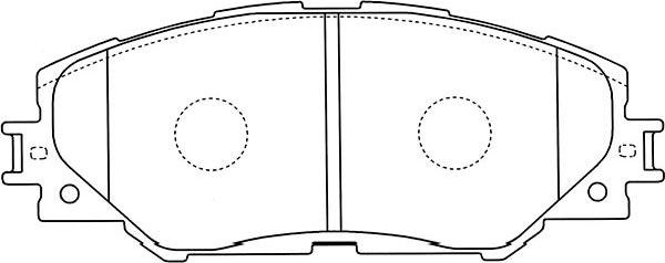 Kavo Parts BP-9115 - Комплект спирачно феродо, дискови спирачки vvparts.bg