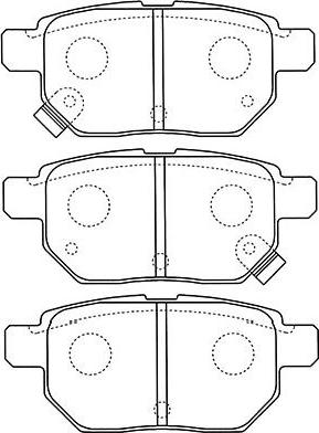 Kavo Parts BP-9110 - Комплект спирачно феродо, дискови спирачки vvparts.bg