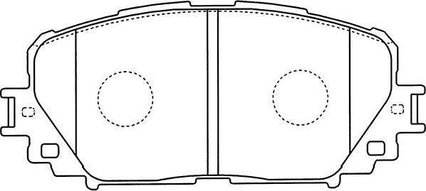 Kavo Parts BP-9118 - Комплект спирачно феродо, дискови спирачки vvparts.bg