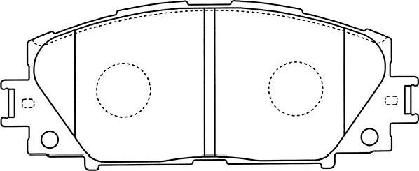 Kavo Parts BP-9112 - Комплект спирачно феродо, дискови спирачки vvparts.bg
