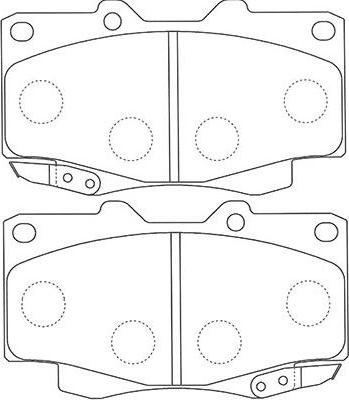 Kavo Parts BP-9117 - Комплект спирачно феродо, дискови спирачки vvparts.bg