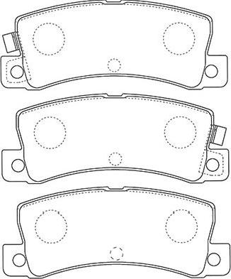 Kavo Parts BP-9124 - Комплект спирачно феродо, дискови спирачки vvparts.bg