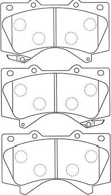 Kavo Parts BP-9121 - Комплект спирачно феродо, дискови спирачки vvparts.bg