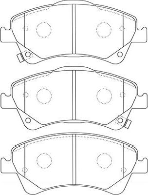 Kavo Parts BP-9128 - Комплект спирачно феродо, дискови спирачки vvparts.bg