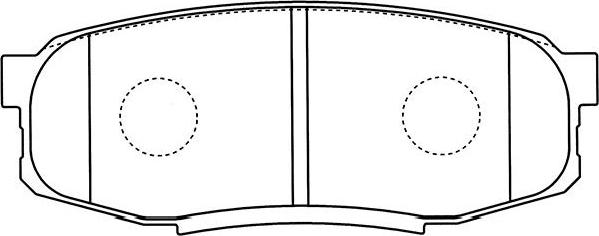 Kavo Parts BP-9122 - Комплект спирачно феродо, дискови спирачки vvparts.bg