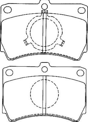 Kavo Parts BP-4549 - Комплект спирачно феродо, дискови спирачки vvparts.bg