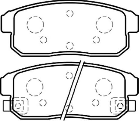 Kavo Parts BP-4559 - Комплект спирачно феродо, дискови спирачки vvparts.bg