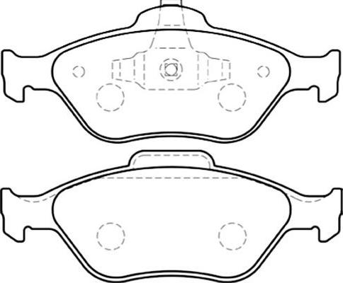 Kavo Parts BP-4554 - Комплект спирачно феродо, дискови спирачки vvparts.bg