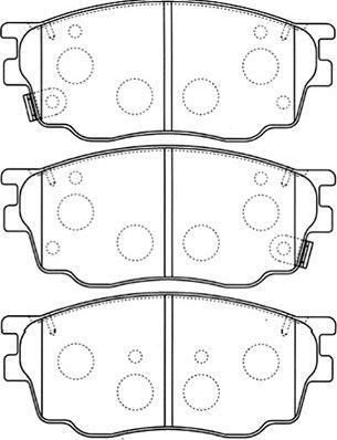 Kavo Parts BP-4550 - Комплект спирачно феродо, дискови спирачки vvparts.bg