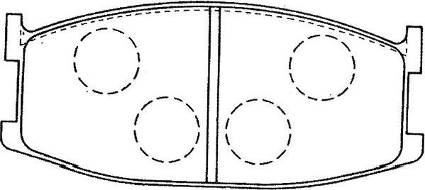 Kavo Parts BP-4561 - Комплект спирачно феродо, дискови спирачки vvparts.bg